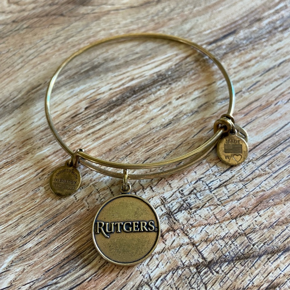 Alex and Ani Rutgers Gold Bangle